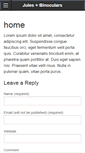 Mobile Screenshot of julesandbinoculars.com